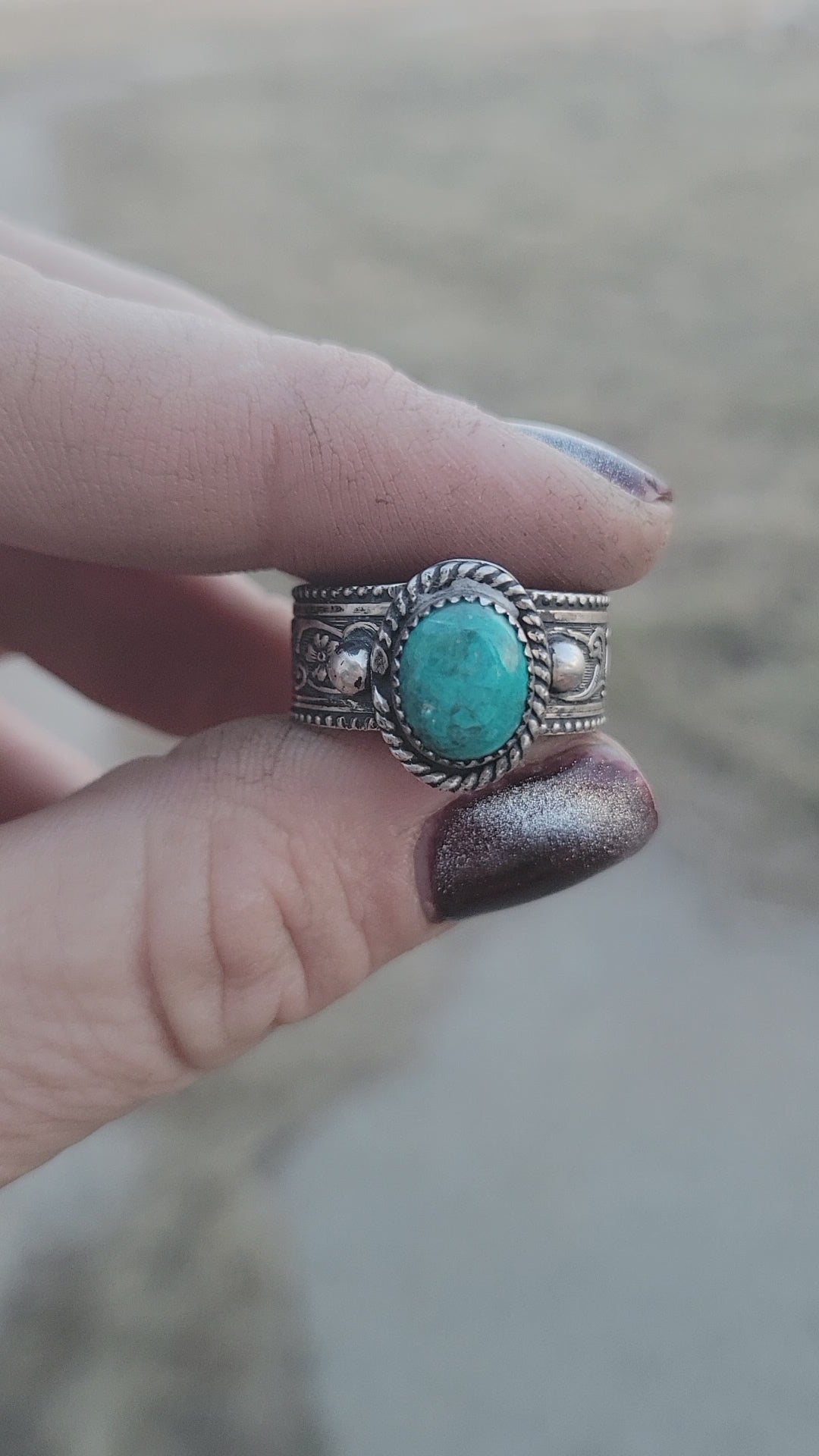Turquoise Ring/Scarf Slide
