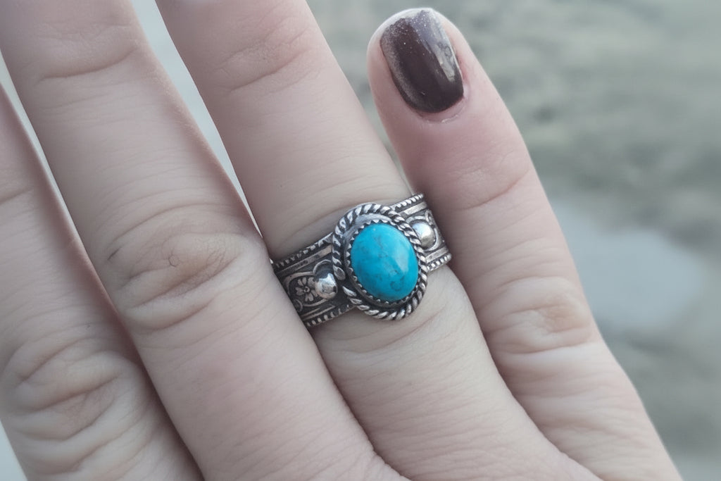 Turquoise Ring/Scarf Slide