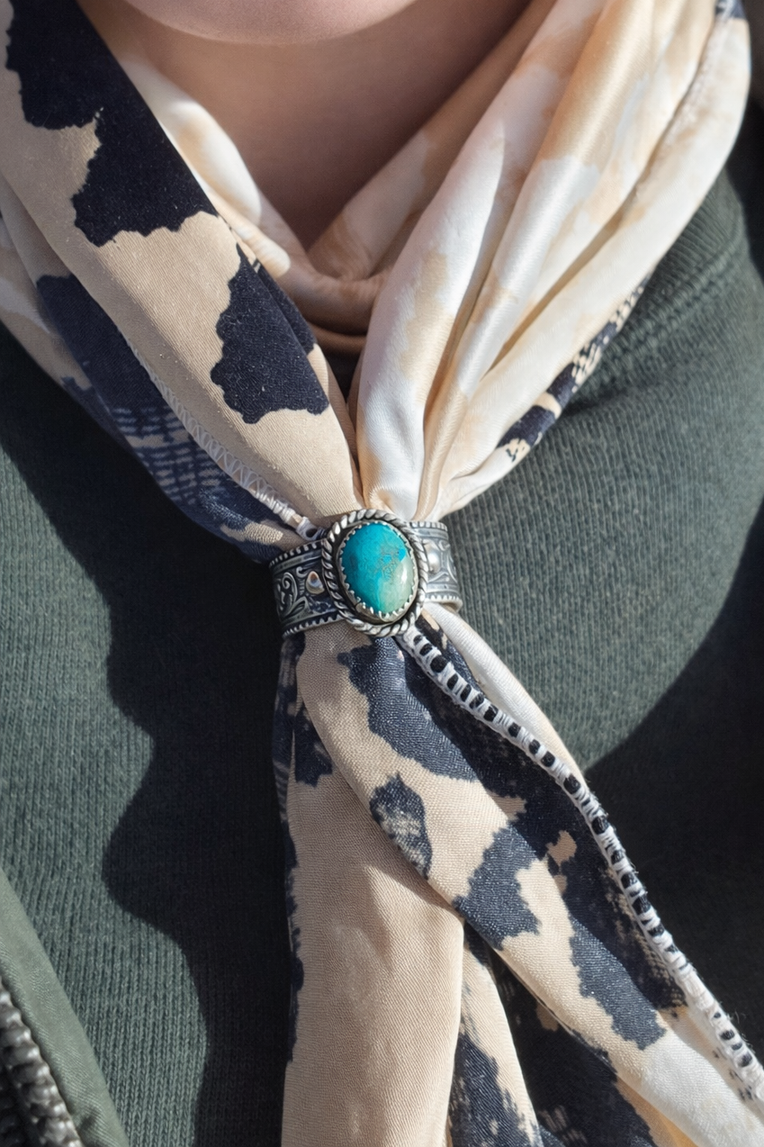 Turquoise Ring/Scarf Slide